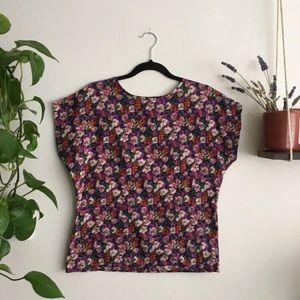 Vintage Floral Blouse